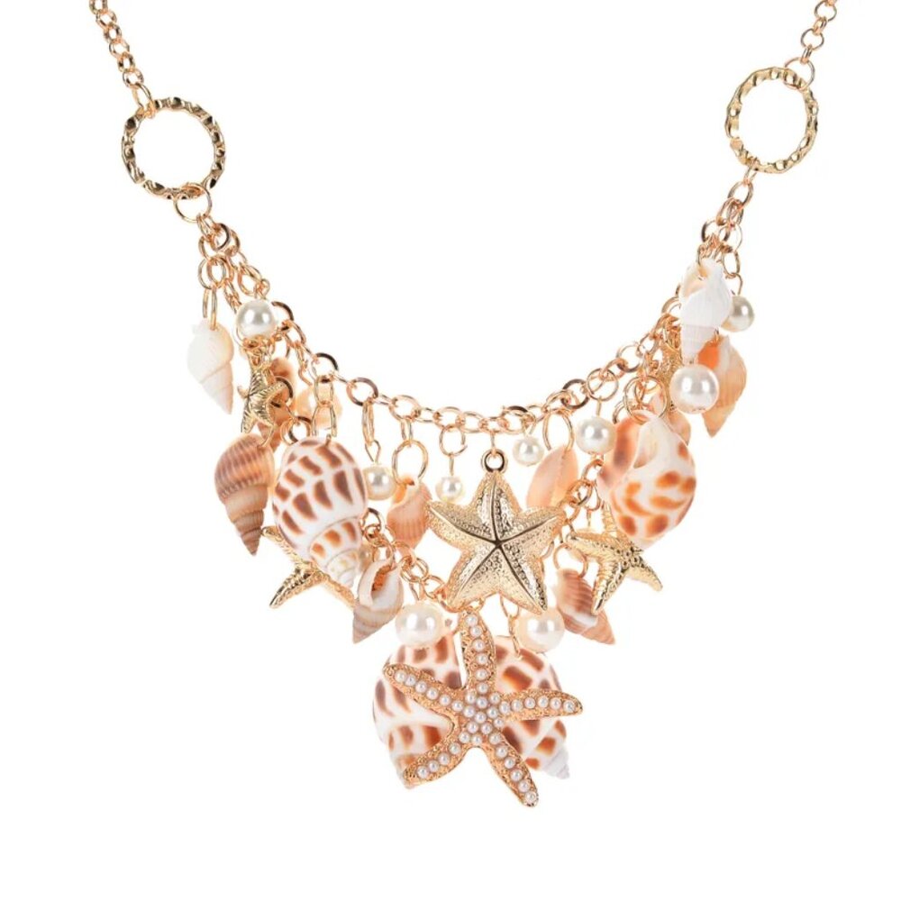 Bimini Beachwear Coastal Charm Seashell Necklace – Beachy, Bold & Beautiful!